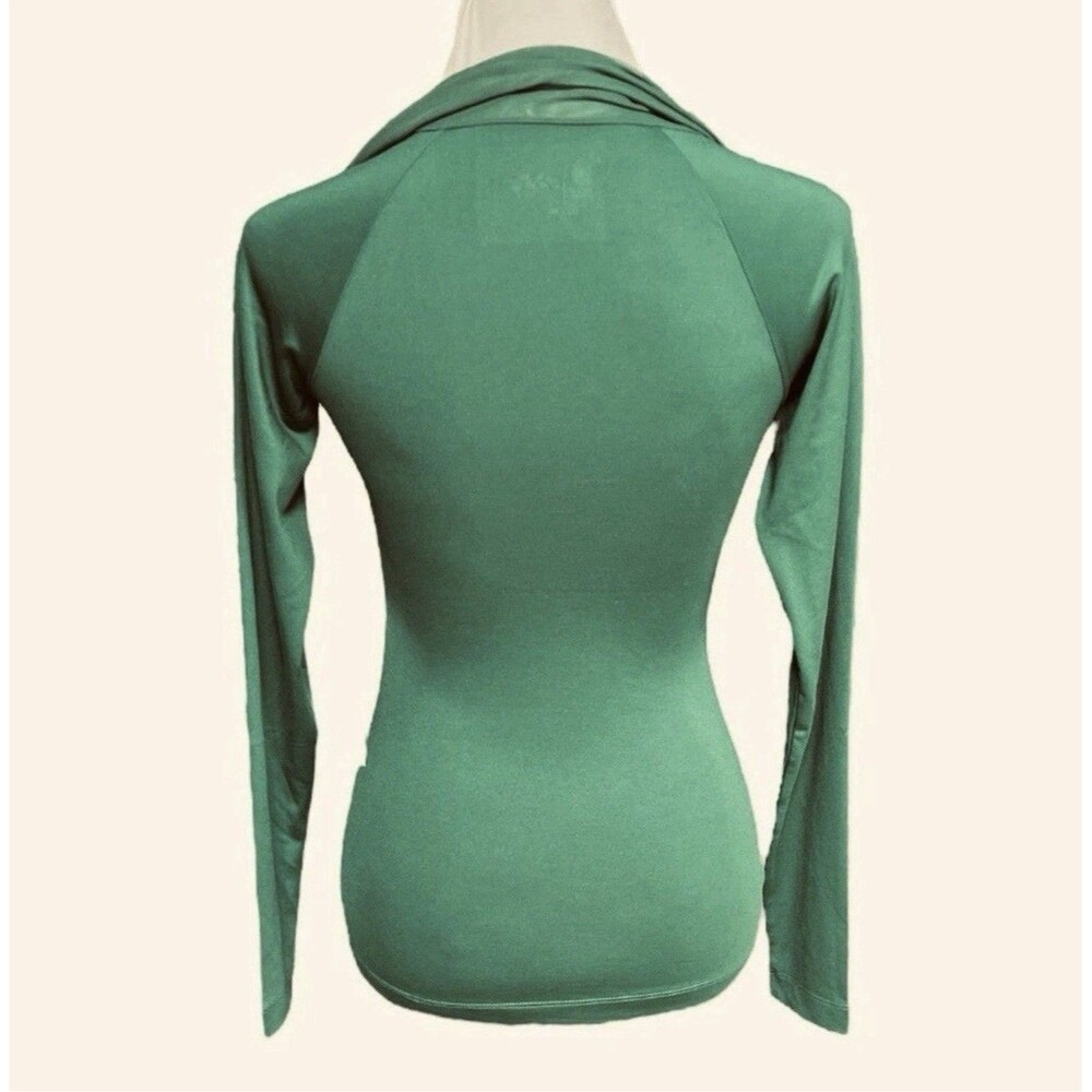 New York Jets All Sport Couture NFL Long Sleeve Green Shirt Women's XL NWT - Picture 8 of 8